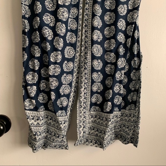 Nordstrom Jessica Simpson Tie Front Soft Woven Boho Wide Leg Flare Pants - Picture 5 of 5